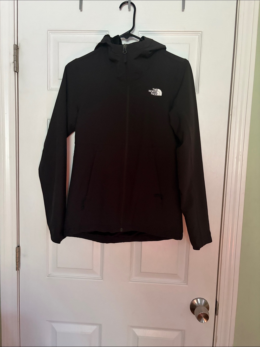 The North Face Black Hooded Ski Jacket with Logo